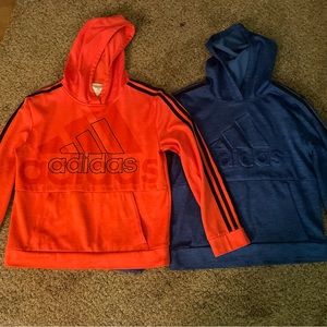 Adidas boys size L 14/16 hooded sweatshirts set